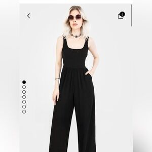 Herne Wide Leg Jumpsuit - Black US 6